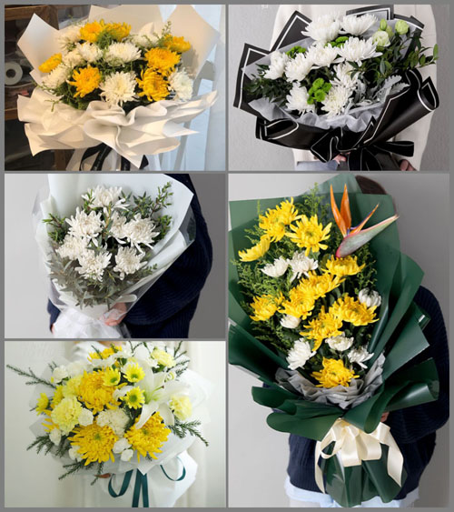 福建漳州平和县南胜镇法华村白事花束代送
